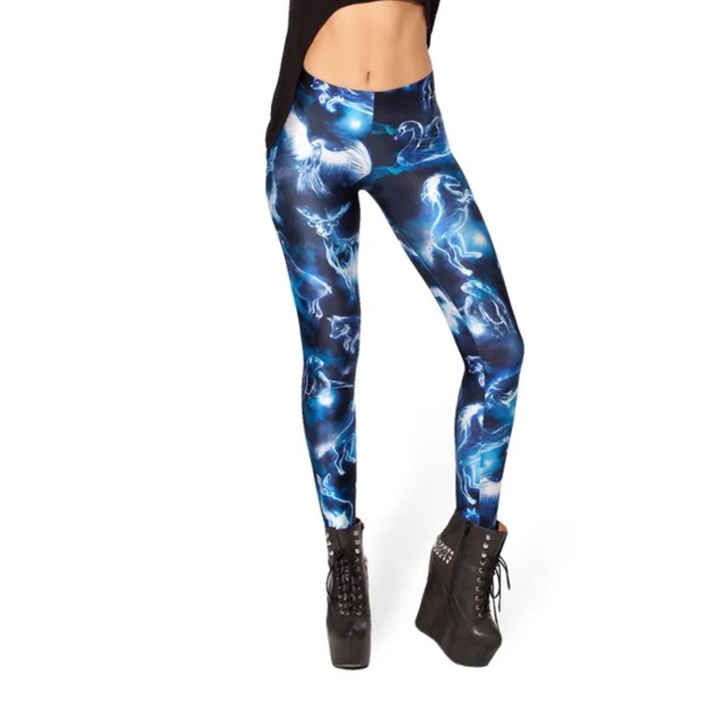 Black Milk Harry Potter Patronus Leggings. Size XL.